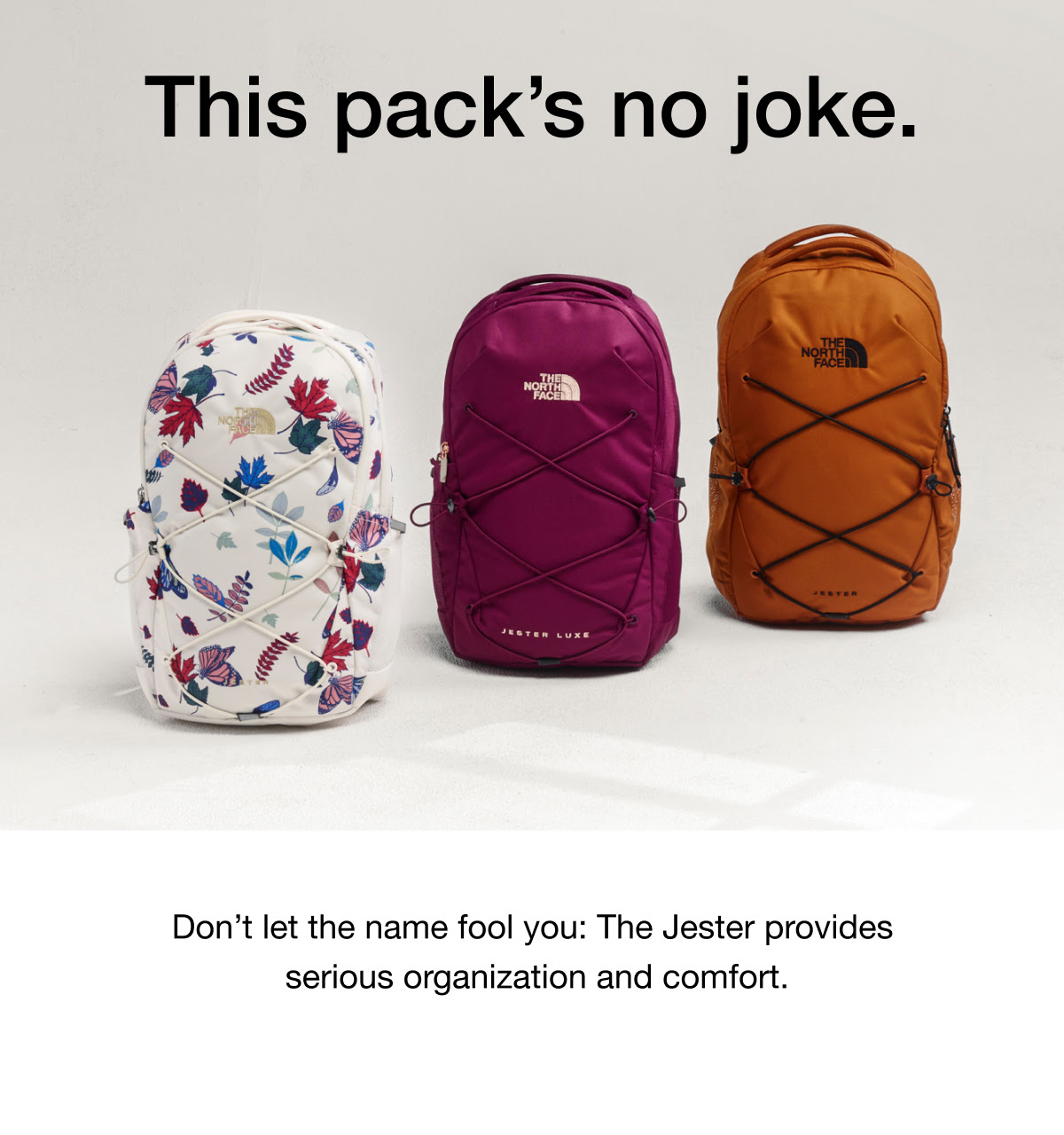 North face sales backpack names